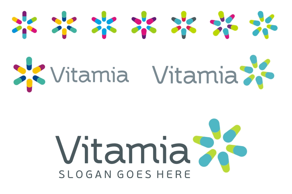 vitamia процесс создания логотипа