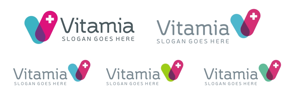 vitamia процесс создания логотипа