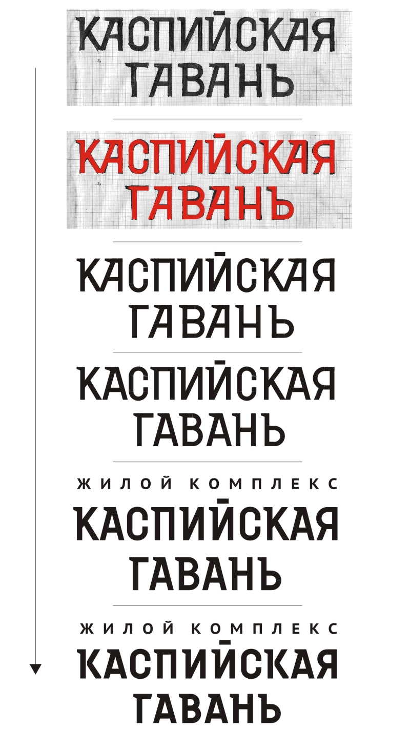 Каспийская Гавань шрифт