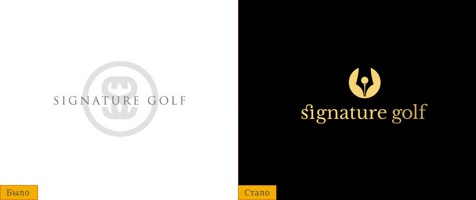 логотип блог дизайн signature golf