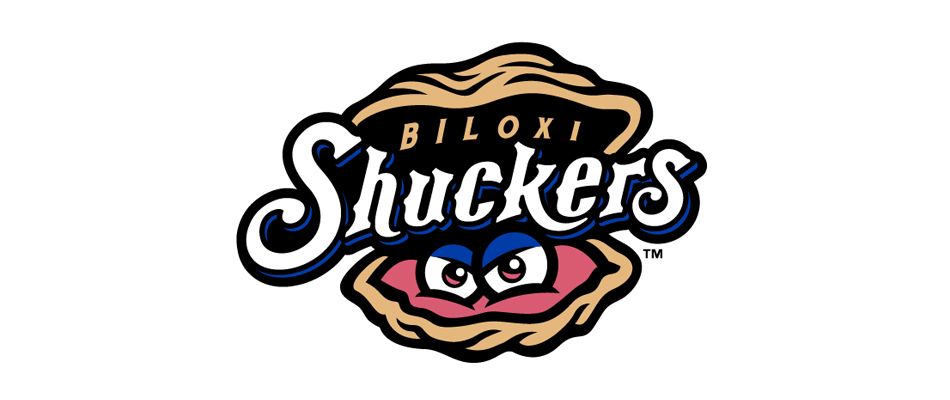 baseball logo biloxi shuckers new logologika блог дизайн логотип