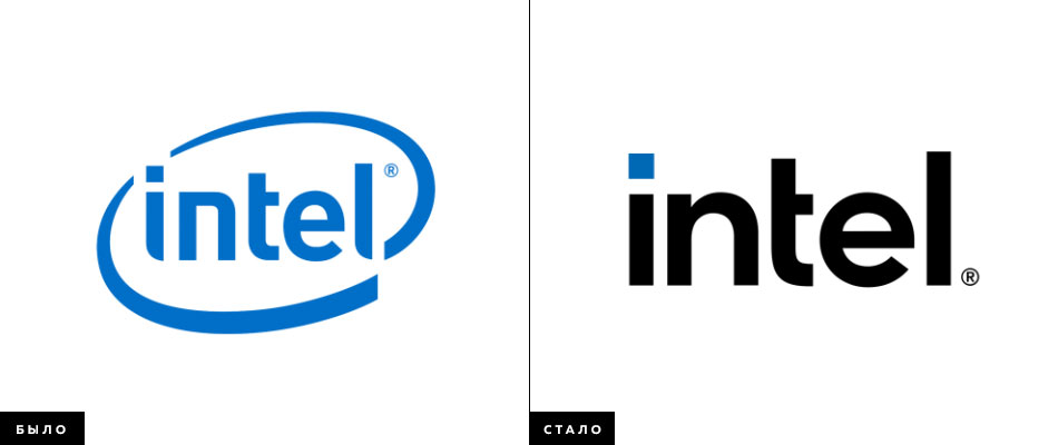 логотип intel new logo identity айдентика